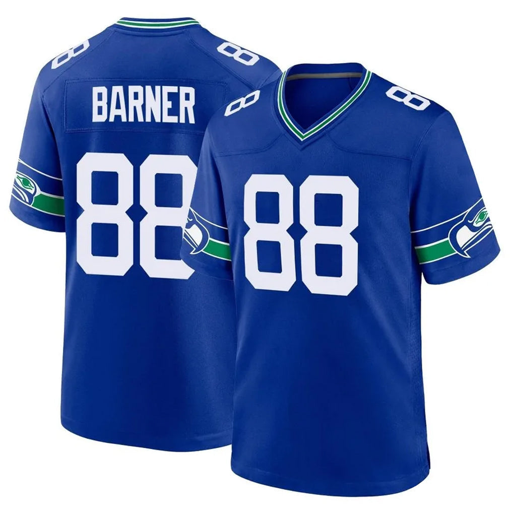 Elroe S.Seahawks #88 AJ Barner Player Royal Throwback Home Game Stitched Jerseys