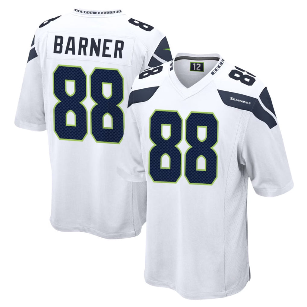 Elroe S.Seahawks #88 AJ Barner Player White Home Game Stitched Jerseys
