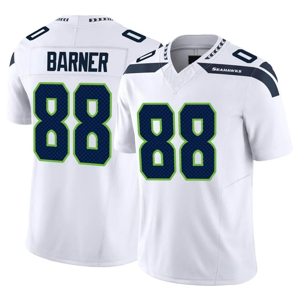 Elroe S.Seahawks #88 AJ Barner Player White Limited Vapor F.U.S.E. Home Game Stitched Jerseys