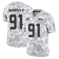 Elroe S.Seahawks #91 Byron Murphy II Player Arctic Camo Limited Salute To Service Home Game Stitched Jerseys