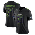 Elroe S.Seahawks #91 Byron Murphy II Player Black Impact Limited Home Game Stitched Jerseys