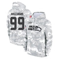 Elroe S.Seahawks #99 Leonard Williams Player Arctic Camo Limited Salute to Service Pullover Hoodies Game Stitched Jerseys