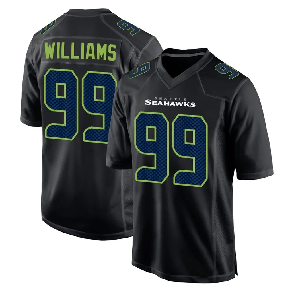 Elroe S.Seahawks #99 Leonard Williams Player Black Limited Fashion Home Game Stitched Jerseys