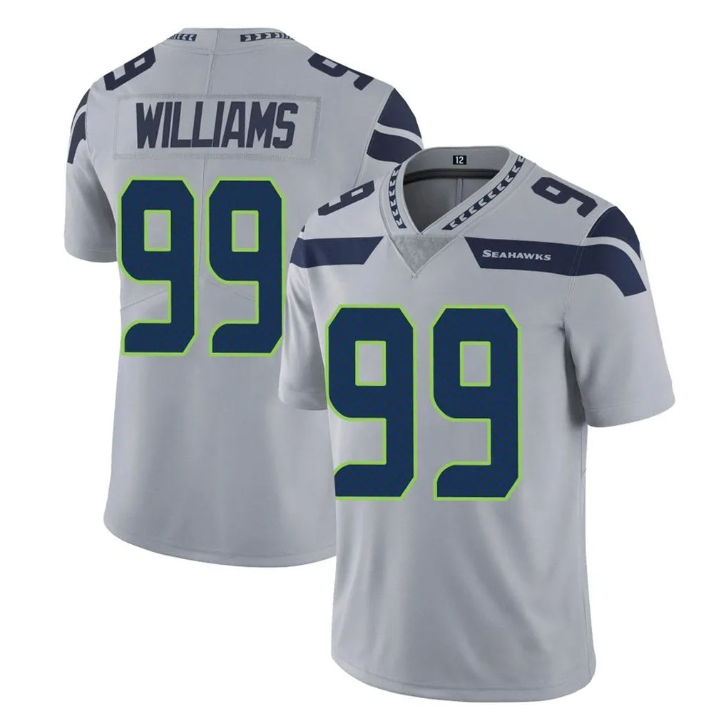Elroe S.Seahawks #99 Leonard Williams Player Gray Limited Vapor Untouchable Home Game Stitched Jerseys