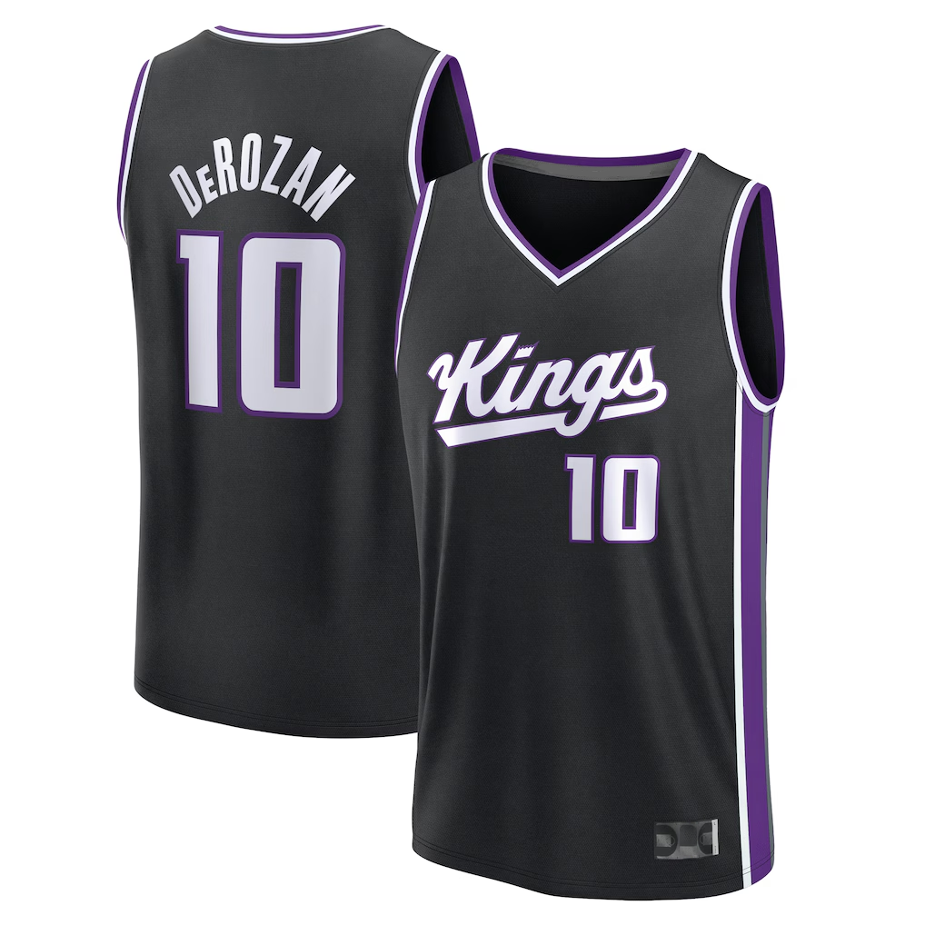 Elroe S.kings #10 DeMar DeRozan Fanatics Black Fast Break Replica Player Jerseys - Icon Edition