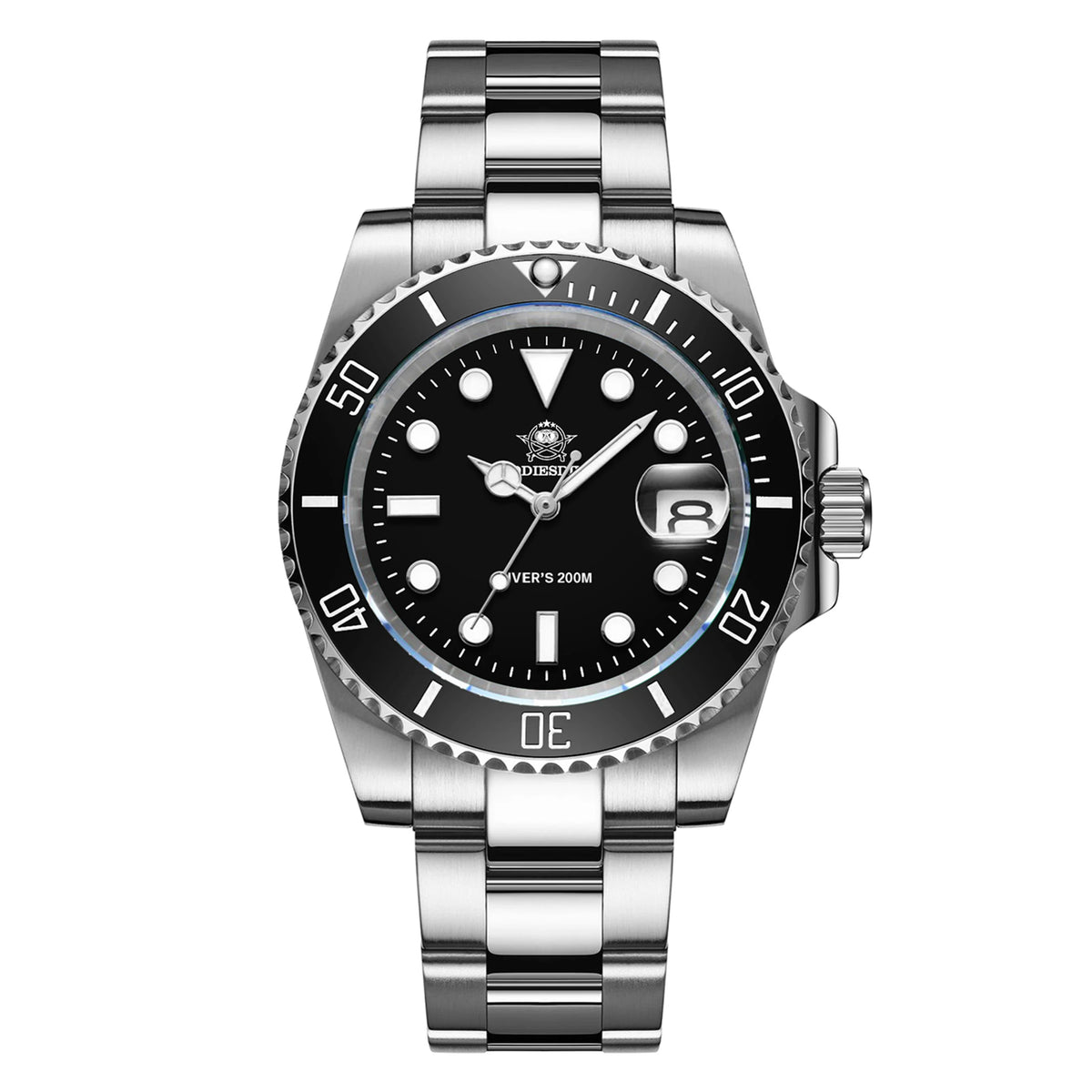 ADDIESDIVE Hot Selling Luxury Men's Diving Watch Steel BGW9 Luminous Ceramic Bezel 41mm 200M Waterproof Men's Analog Watch MY-H3