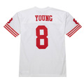 Elroe SF.49ers 1994 #8 Steve Young Mitchell & Ness White Authentic Throwback Retired Player Stitched Puhic Jersey