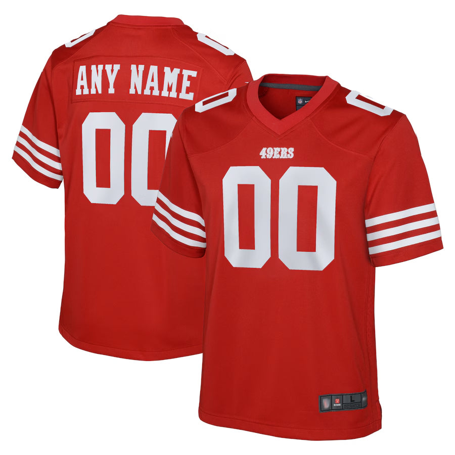 Elroe Custom SF.49ers Game Team Colour Stitched Jerseys