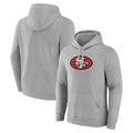 Elroe SF.49ers Gray LOGO Pullover Hoodies Home Game Blank Player Stitched Jerseys
