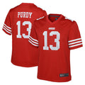 Elroe SF.49ers #13 Brock Purdy Player Scarlet Home Game Stitched Jerseys