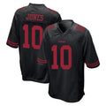 Elroe SF.49ers #10 Mac Jones Player Black Alternate Home Game Stitched Jerseys