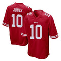 Elroe SF.49ers #10 Mac Jones Player Red Home Game Stitched Jerseys