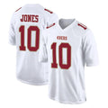 Elroe SF.49ers #10 Mac Jones Player White Fashion Home Game Stitched Jerseys