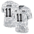 Elroe SF.49ers #11 Brandon Aiyuk Player Arctic Camo Salute to Service Limited Stitched Jerseys