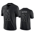 Elroe SF.49ers #11 Brandon Aiyuk Player Black RFLCTV Limited Stitched Jerseys