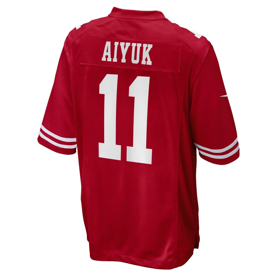 Elroe SF.49ers #11 Brandon Aiyuk Player Scarlet Game Stitched Jerseys