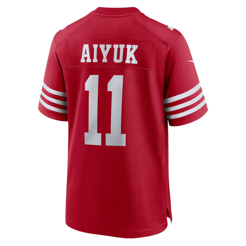Elroe SF.49ers #11 Brandon Aiyuk Scarlet Game Player Stitched Jerseys
