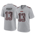 Elroe SF.49ers #13 Brock Purdy Player Gray Atmosphere Fashion Home Game Stitched Jerseys