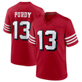 Elroe SF.49ers #13 Brock Purdy Player Scarlet Alternate Game Stitched Jerseys