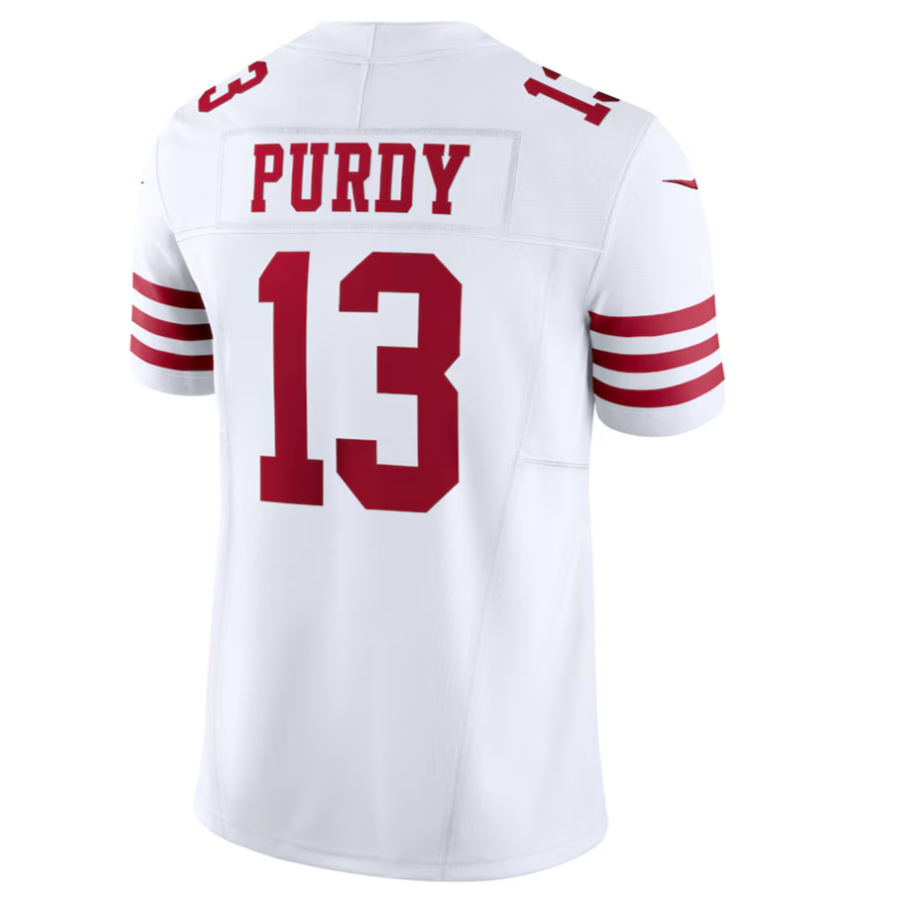 Elroe SF.49ers #13 Brock Purdy Playre White Vapor F.U.S.E. Limited Stitched Jersey
