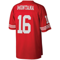 Elroe SF.49ers #16 Joe Montana Mitchell & Ness Scarlet Big & Tall 1990 Retired Player Replica Jersey