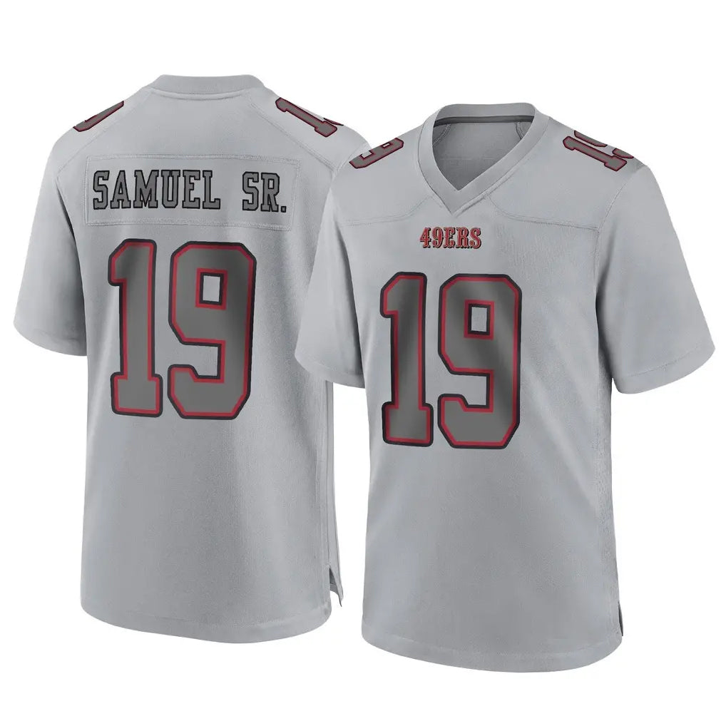 Elroe SF.49ers #19 Deebo Samuel Sr. Player Gray Atmosphere Fashion Home Game Stitched Jerseys