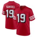 Elroe SF.49ers #19 Deebo Samuel Sr. Player Red Limited Alternate Home Game Stitched Jerseys
