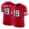 Elroe SF.49ers #19 Deebo Samuel Sr. Player Red Limited Alternate Vapor F.U.S.E. Home Game Stitched Jerseys