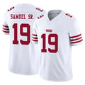 Elroe SF.49ers #19 Deebo Samuel Sr. Player White Limited Vapor F.U.S.E. Home Game Stitched Jerseys