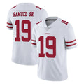 Elroe SF.49ers #19 Deebo Samuel Sr. Player White Limited Vapor Untouchable Home Game Stitched Jerseys