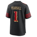 Elroe SF.49ers #1 Ricky Pearsall 2025 Rivalries Collection Game Jersey - Black