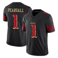 Elroe SF.49ers #1 Ricky Pearsall Player Black Rivalries Collection Limited Stitched Jerseys