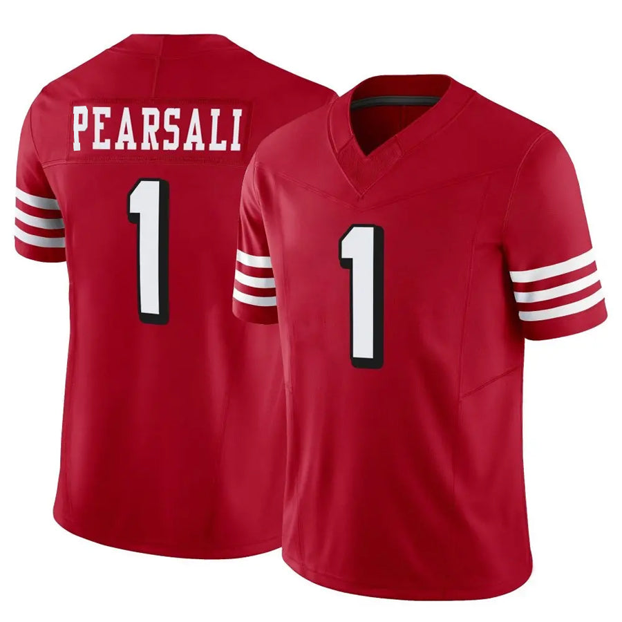 Elroe SF.49ers #1 Ricky Pearsall Player Scarlet Vapor F.U.S.E. Limited Stitched Jerseys