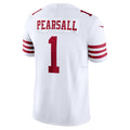 Elroe SF.49ers #1 Ricky Pearsall Player White Vapor F.U.S.E. Limited Stitched Jerseys