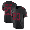 Elroe SF.49ers #23 Christian McCaffrey Player Black Alternate Limited Vapor Untouchable Home Game Stitched Jerseys