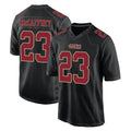Elroe SF.49ers #23 Christian McCaffrey Player Black Fashion Home Game Stitched Jerseys