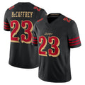 Elroe SF.49ers #23 Christian McCaffrey Player Rivalries Collection Vapor Limited Black  Stitched Jerseys