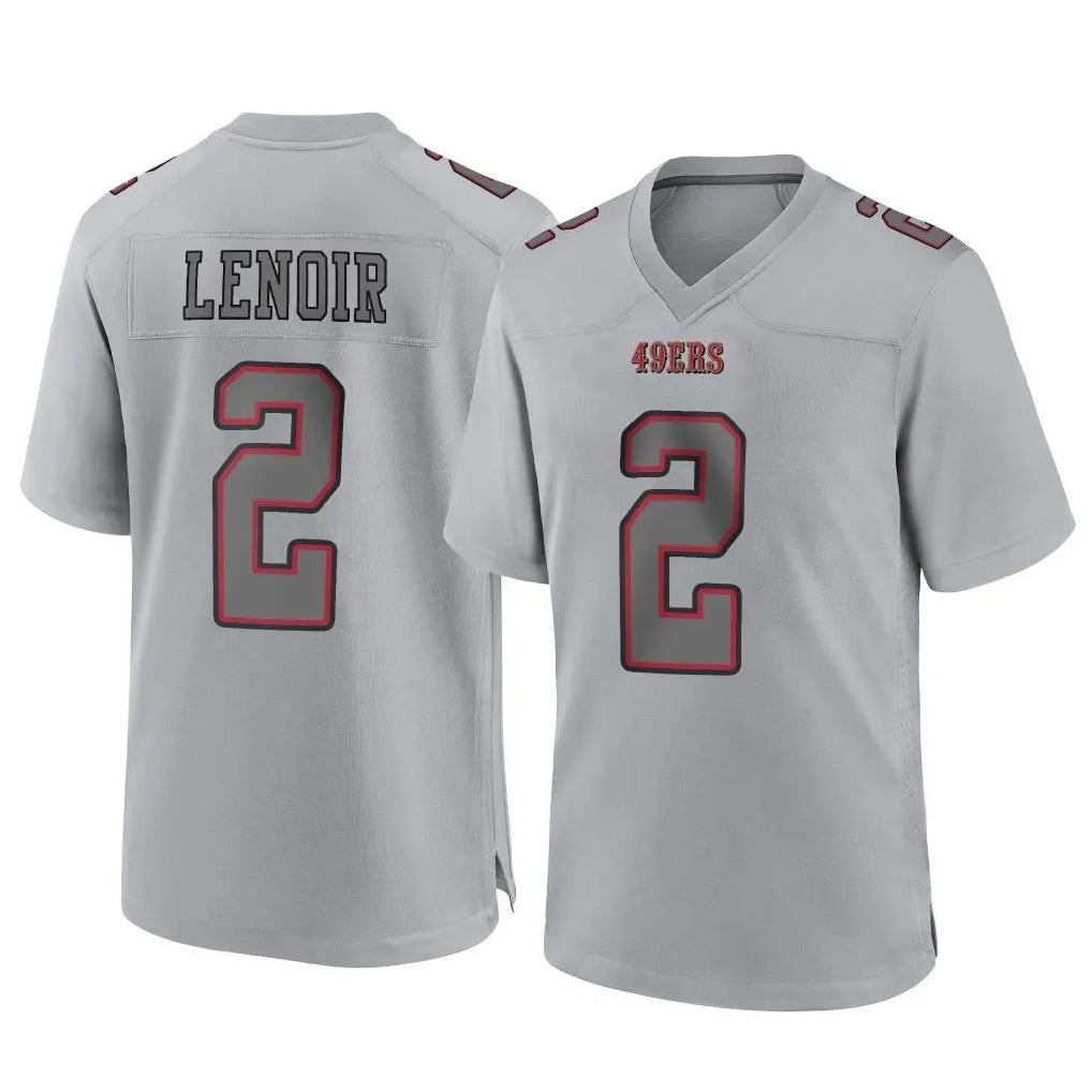 Elroe SF.49ers #2 Deommodore Lenoir Player Gray Atmosphere Fashion Home Game Stitched Jerseys