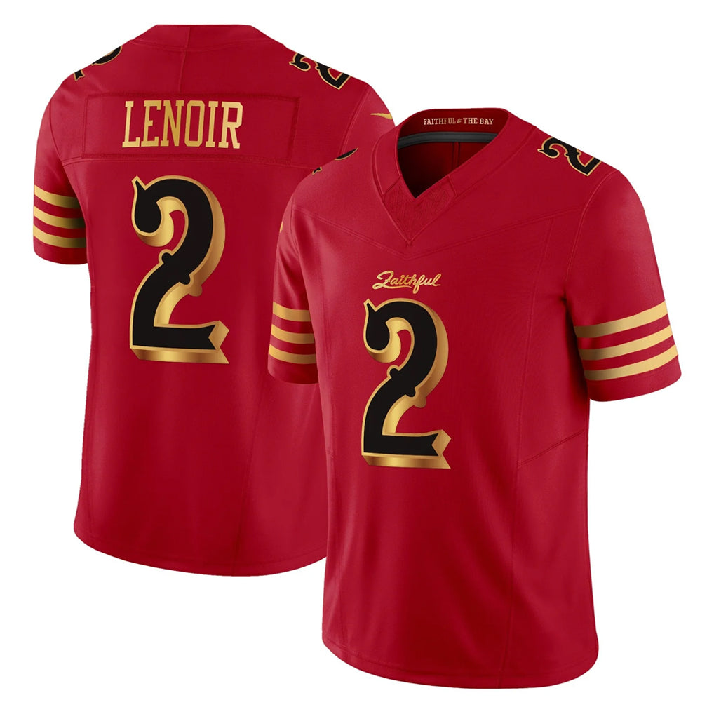 Elroe SF.49ers #2 Deommodore Lenoir Player Red Rivalries Vapor Limited Home Game Stitched Jerseys