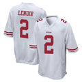 Elroe SF.49ers #2 Deommodore Lenoir Player White Home Game Stitched Jerseys