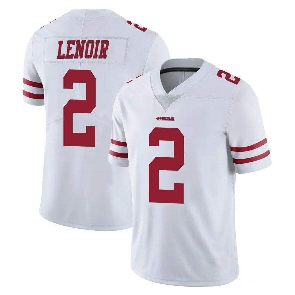 Elroe SF.49ers #2 Deommodore Lenoir Player White Limited Vapor Untouchable Home Game Stitched Jerseys