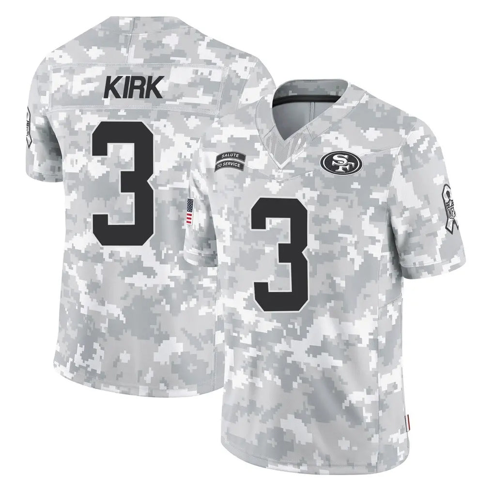 Elroe SF.49ers #3 Christian Kirk Player Arctic Camo Limited Salute To Service Home Game Stitched Jerseys