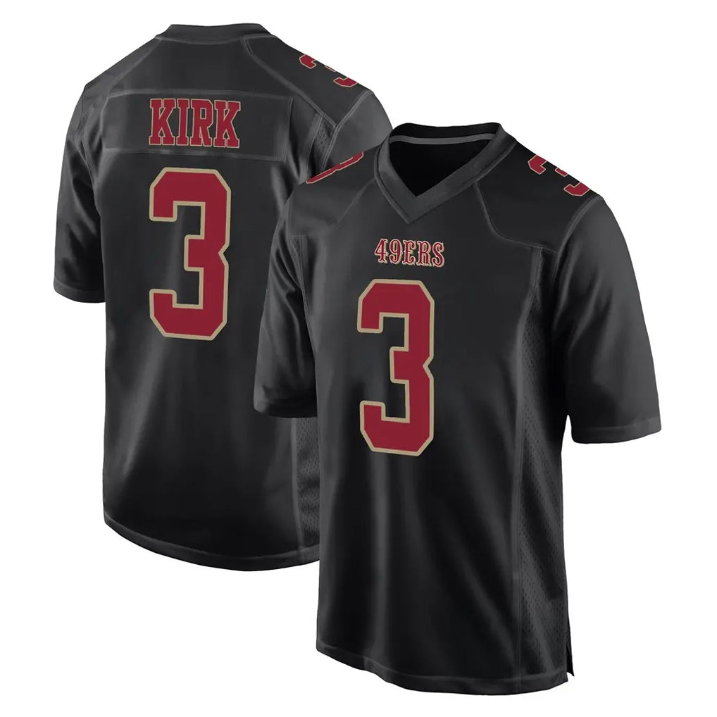 Elroe SF.49ers #3 Christian Kirk Player Black Fashion Home Game Stitched Jerseys