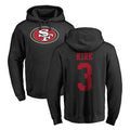 Elroe SF.49ers #3 Christian Kirk Player Black LOGO Pullover Hoodies Home Game Stitched Jerseys