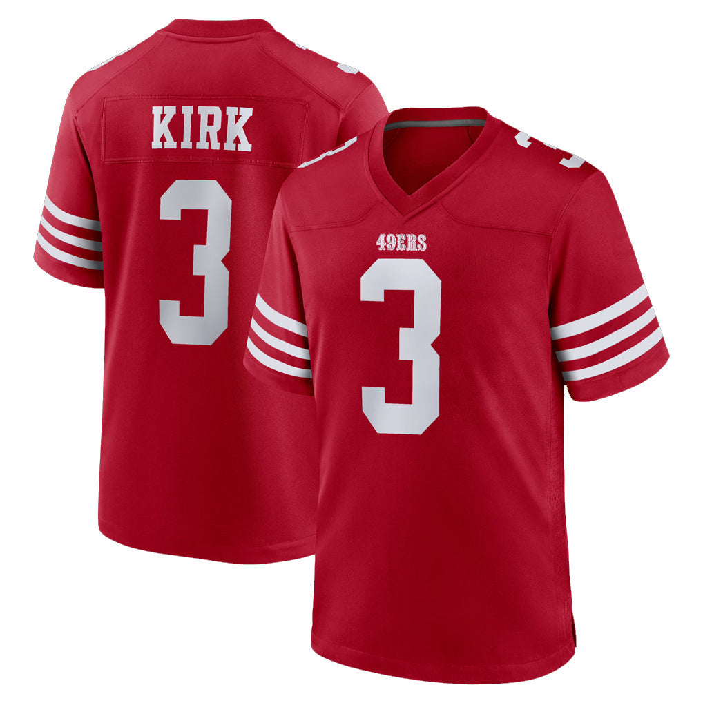 Elroe SF.49ers #3 Christian Kirk Player Red Game Home Stitched Jerseys