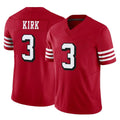 Elroe SF.49ers #3 Christian Kirk Player Red Limited Alternate Vapor F.U.S.E. Home Game Stitched Jerseys