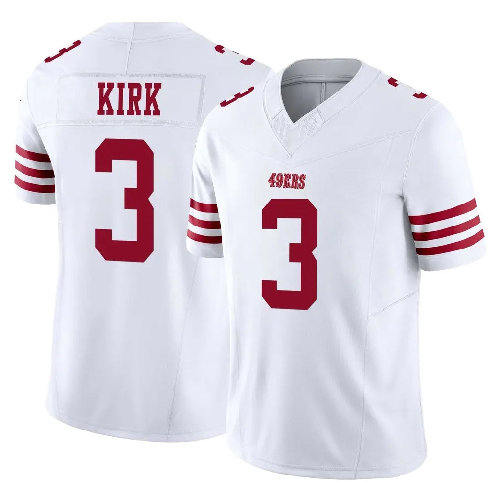 Elroe SF.49ers #3 Christian Kirk Player White Limited Vapor F.U.S.E. Home Game Stitched Jerseys