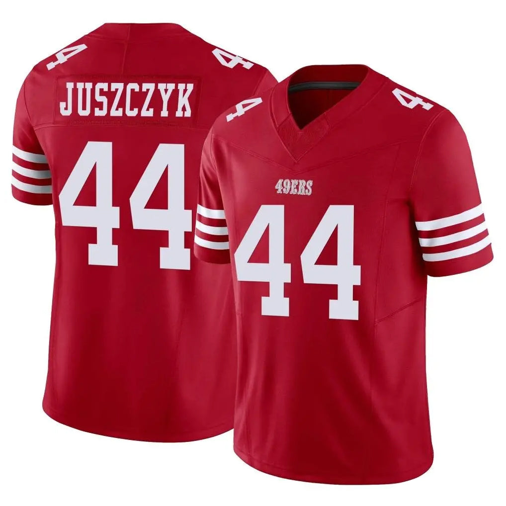 Elroe SF.49ers #44 Kyle Juszczyk Player Red Limited Vapor F.U.S.E. Home Game Stitched Jerseys