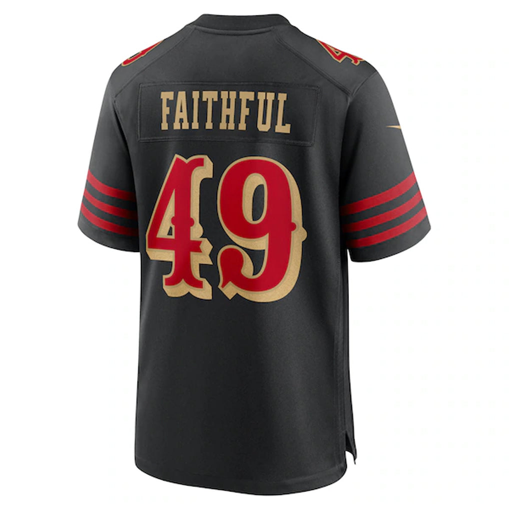 Elroe SF.49ers #49 The Faithful Player Black Rivalries Collection Game Stitched Jerseys