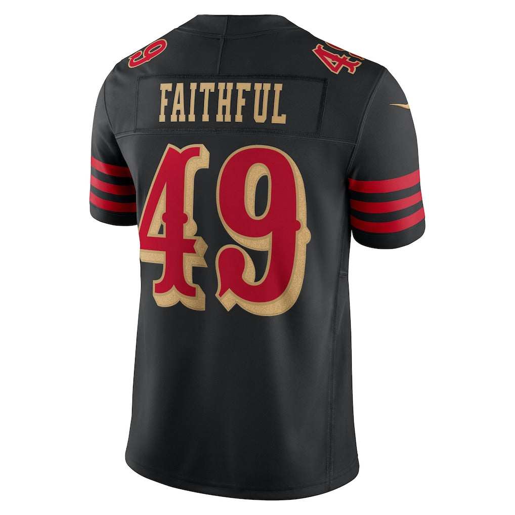 Elroe SF.49ers #49 The Faithful Player Black Rivalries Collection Limited Stitched Jerseys
